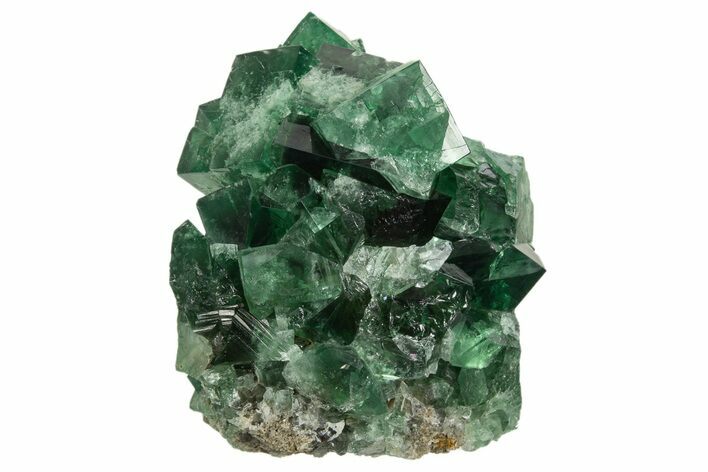Fluorescent Green Fluorite Cluster - Diana Maria Mine, England #319139